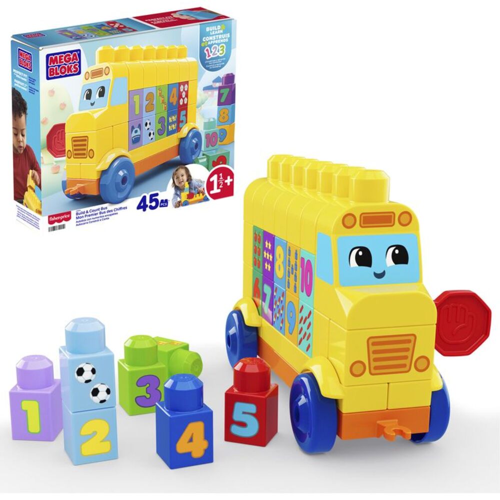 MEGA BLOKS - Build & Count Bus  COLLECTIBLES